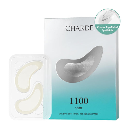 CHARDE Under Eye Patches - Microneedle Eye Mask with Bakuchiol & Hyaluronic Acid for Puffiness (8 Pairs)