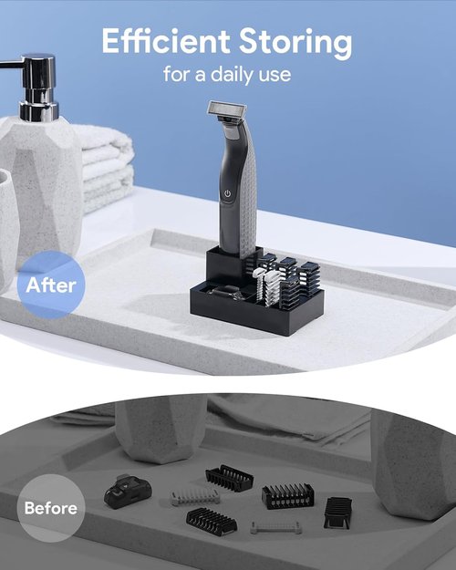 Guide Guards with Stand by O Blade - Premium Skin & Body Combs Replacement Set (6PC + Stand)