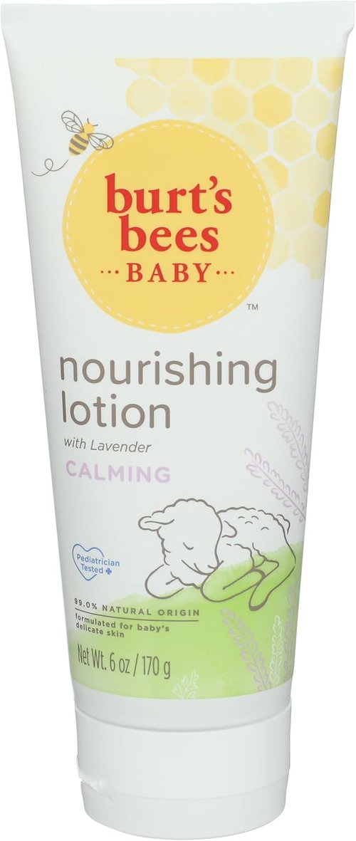 Burt's Bees Baby Nourishing Lotion - Calming Formula for Soft Skin | 6 Ounce Tube