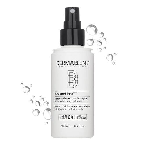 Dermablend Lock and Last Setting Spray - Water-Resistant Finishing Spray for Makeup | Lightweight Natural Finish