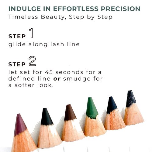 Honeybee Gardens Effortless Eyeliner Pencil - Belgian Chocolate Brown | Smooth, Long-Wearing, Vegan & Gluten-Free