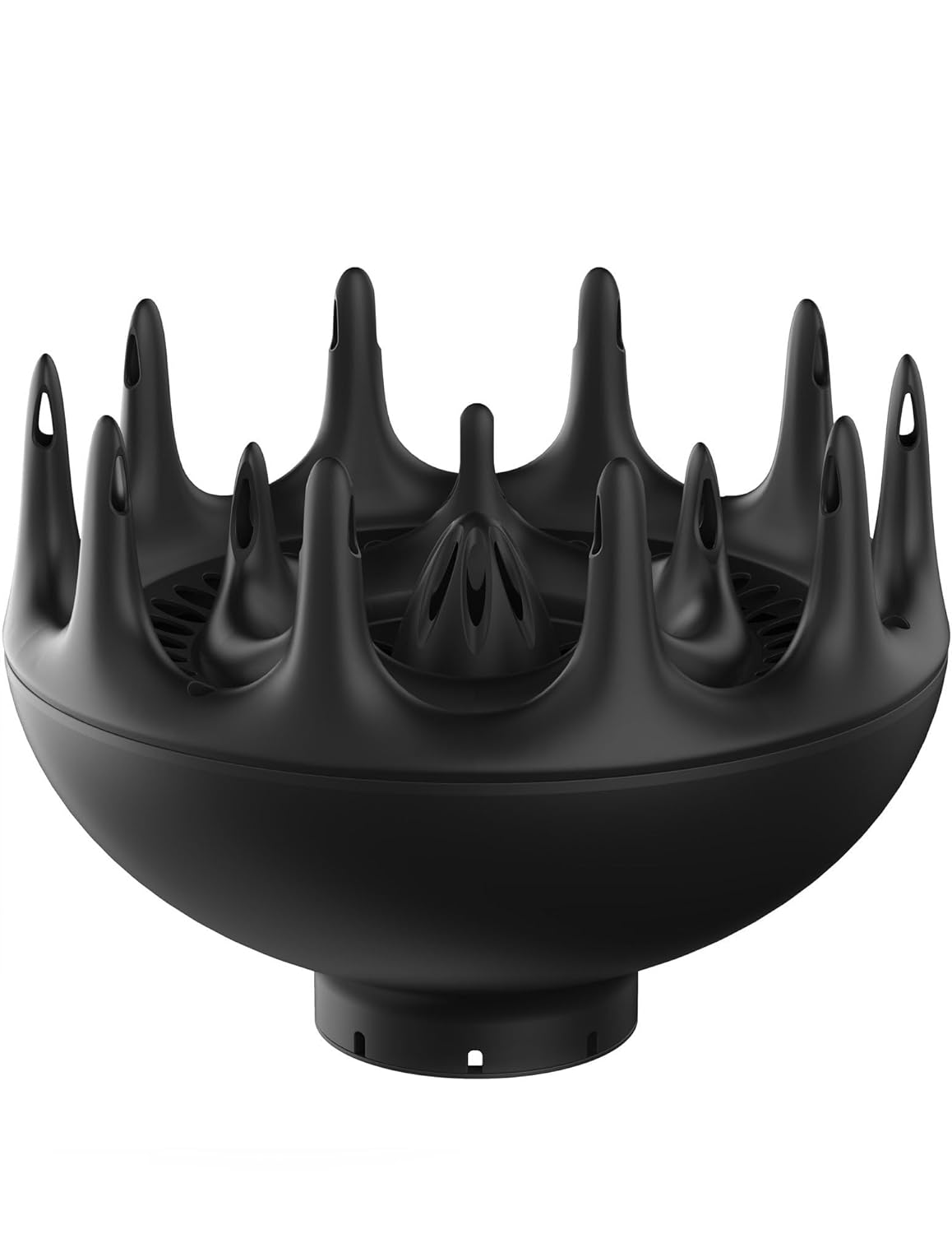 Xtava Black Orchid Hair Diffuser - Curly Hair Blow Dryer Attachment for Frizz Control