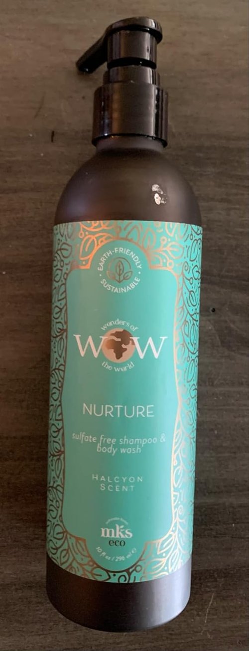 MKS Eco WOW Nurture Shampoo & Body Wash - Sulfate-Free Halcyon Scent, Vegan & Cruelty-Free