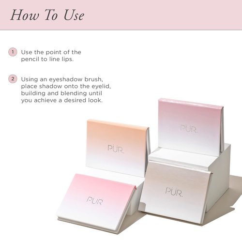 PÜR MINERALS On Point Eyeshadow Palette - Matte, Shimmer & Metallic Shades | Skincare-Infused Formula