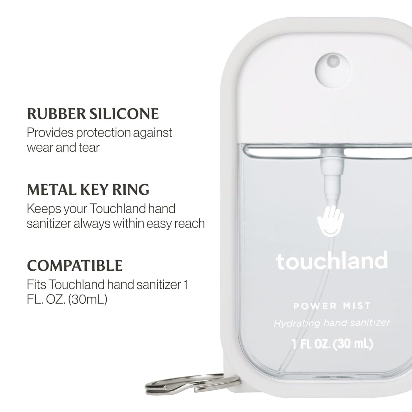 Touchland Hydrating Hand Sanitizer Spray - Dream 5 Set with 5 Travel Size Mists | 4 x 1 FL OZ + Accessory Included