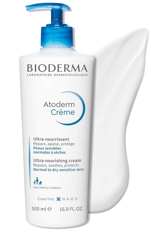 Bioderma Atoderm Cream - Hydrating Body Lotion for Normal to Dry Sensitive Skin - 500ml