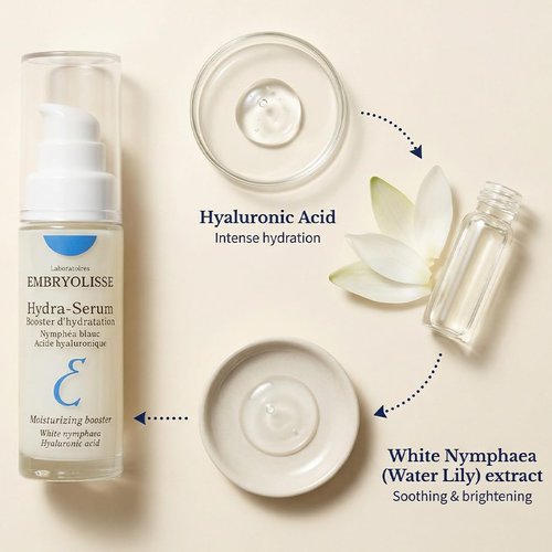 Embryolisse Hydra-Serum - Ultra-Hydrating Hyaluronic Acid Facial Serum for Oily to Combination Skin | 1.01 Fl Oz