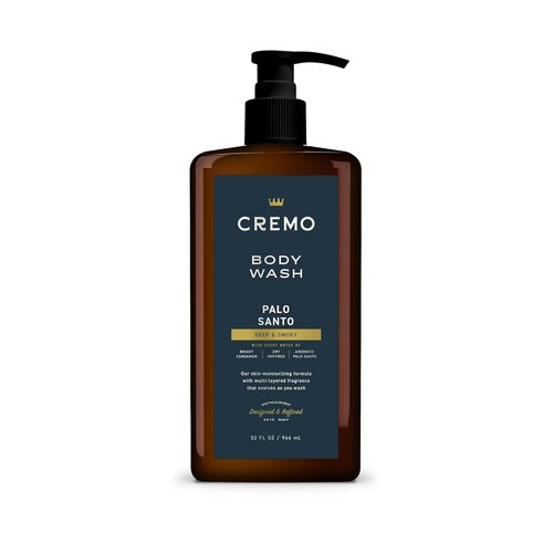 Cremo Palo Santo Body Wash for Men - Rich Lather, 32 Fl Oz | Refreshing Cleanse