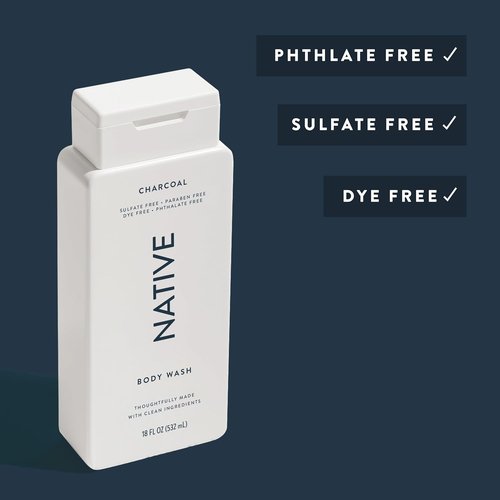Native Body Wash - Naturally Derived Ingredients for Soft, Hydrated Skin | Sulfate, Dye & Paraben Free | 18 oz