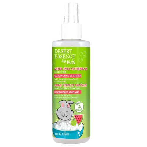 Desert Essence Kids Conditioning Detangler Spray - Vegan, Gluten-Free, Cruelty-Free | 8.0 fl oz - Smooth, Shiny Hair