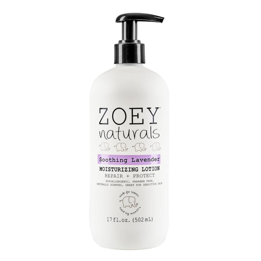 Zoey Naturals Lavender Moisturizing Lotion for Babies - Hypoallergenic & Gentle Formula - 17 fl oz