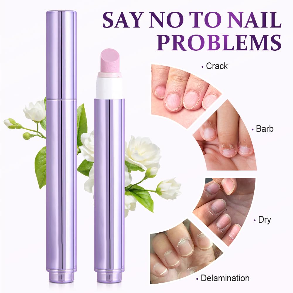 Skiennix 3 In 1 Nail Care Pen - Upgrade Cuticle Treatment with Ceramic Tip for Damaged Nails | 1 PC