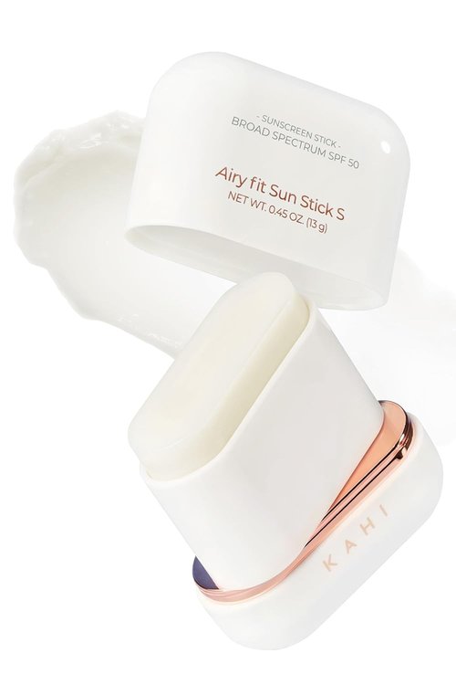 KAHI Airy Fit Sun Stick - SPF 50+ Broad Spectrum Face Sunscreen - Waterproof & Lightweight - 0.45 oz