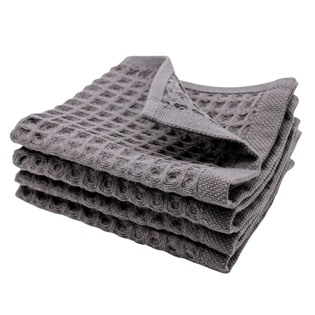 sea me at home Waffle Washcloths Set, 100% Turkish Cotton