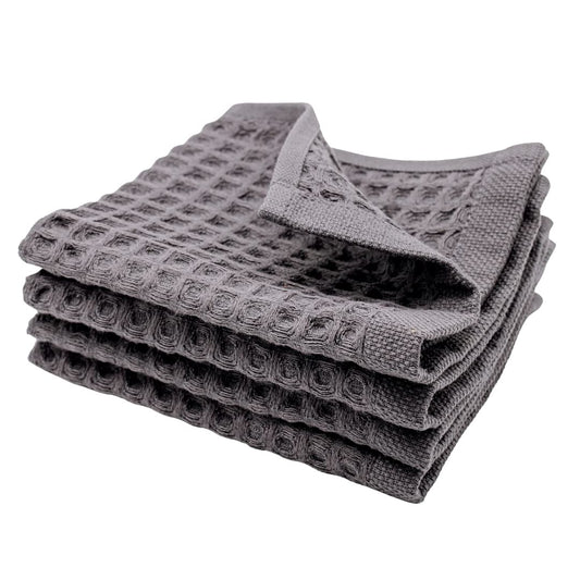 sea me at home Waffle Washcloths Set, 100% Turkish Cotton