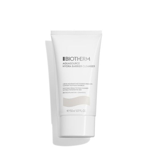 Biotherm Aquasource Hydra Barrier Cleanser - Soothe & Strengthen Skin Barrier | 5.1 Fl. Oz.