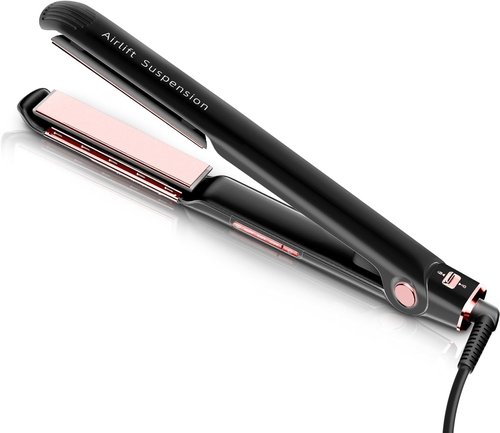 RUCHA Hair Straightener - Air Suspended Technology for Effortless Styling | 1 Inch, Black