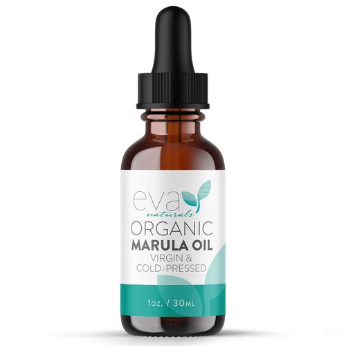 Eva Naturals Marula Oil - 100% Pure Cold Pressed Facial & Hair Serum - Lightweight Moisturizer for Aging Care - 1 Oz