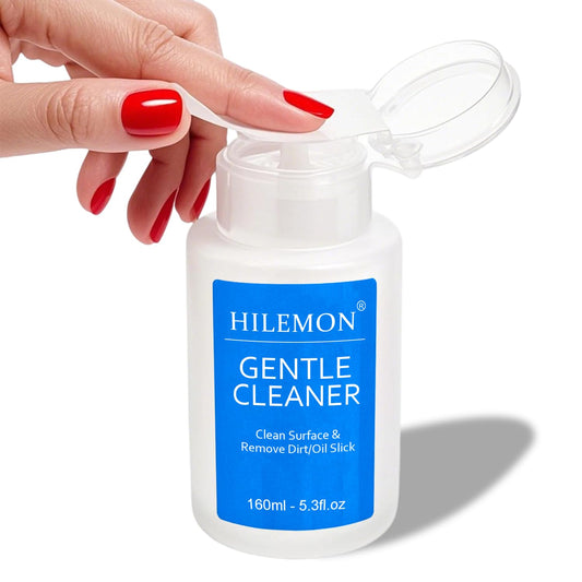 Skiennix Push-On Nail Cleaner - Gentle Surface Cleanser for Gel & Art | 160ml Pump Bottle