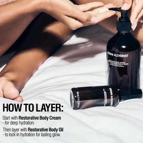 Grown Alchemist Restorative Body Cream - Hydrating Shea Butter & Jojoba Oil Moisturizer (500mL)
