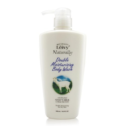Lěivy Goat Milk Body Wash - Moisturizing Floral Fragrance for Dry Skin | 16.9 Fl Oz with Hydrolyzed Milk Protein & Vitamin E