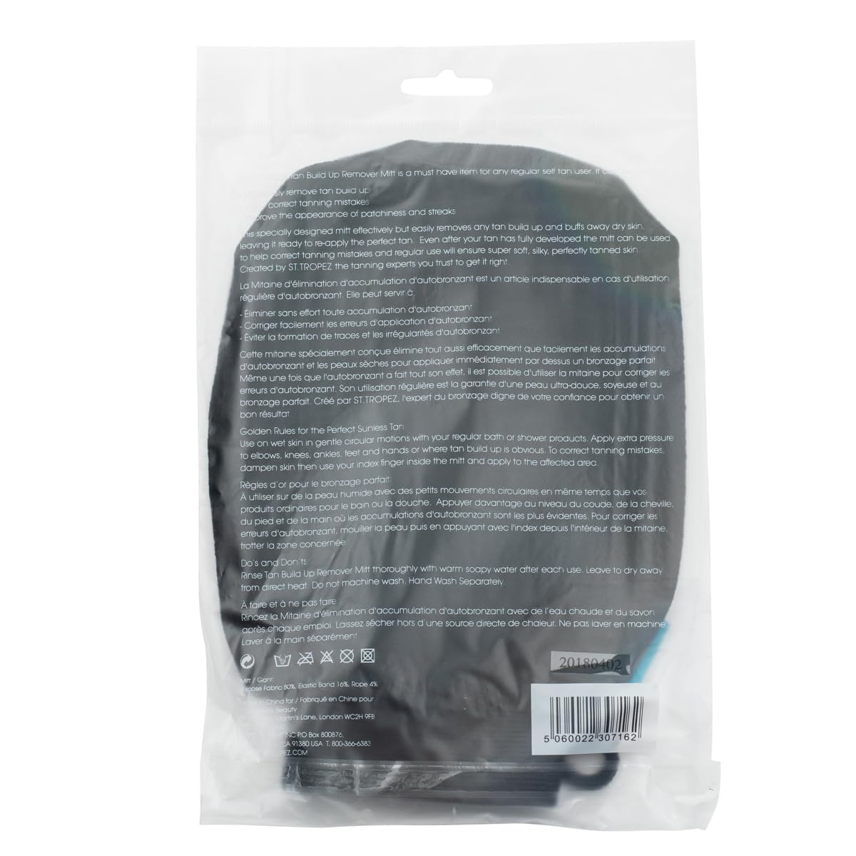 St. Tropez Tan Build-Up Remover Mitt - Prep & Maintain Your Perfect Glow | Easy to Use