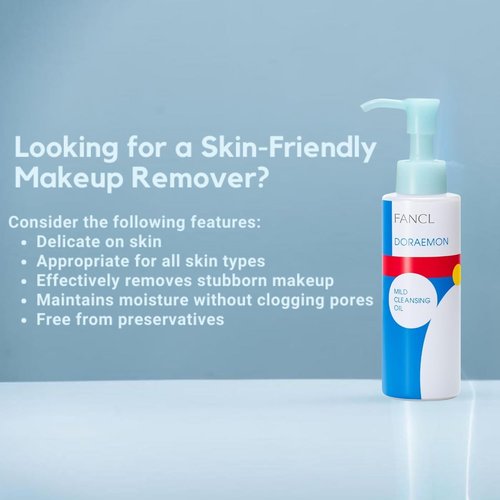FANCL Mild Cleansing Oil - Gentle Japanese Makeup Remover for Sensitive Skin | 100% Preservative Free (1, Blue)