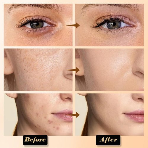 Evpct Full Coverage Cream Contour Palette - 6 Color Concealers with Brush for Mature Skin | Waterproof