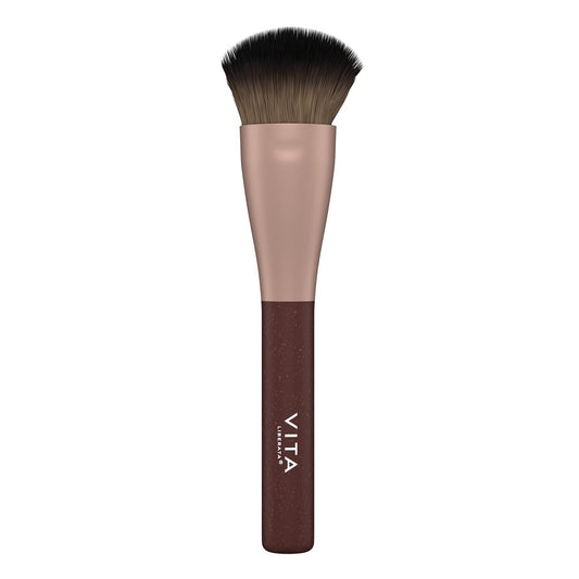 VITA LIBERATA Self Tanner Face Brush - Streak-Free Application for Tanner & Makeup | Reusable & Vegan