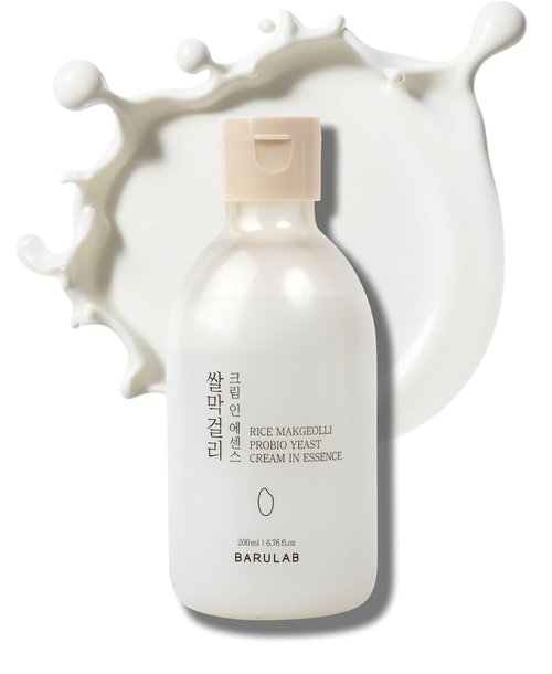 Barulab Rice Cream Milky Skin Essence Toner for Glowing Dewy Skin – Hydrating Korean Skincare with Rice Extract, Niacinamide, Ceramides, Panthenol, Lactobacillus Cruelty-Free 6.7 Fl Oz