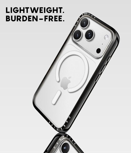 CASETiFY iPhone 17 Pro Max Case - Lightweight Slim Fit, Magsafe Compatible | Confetti Sprinkles - Clear Black