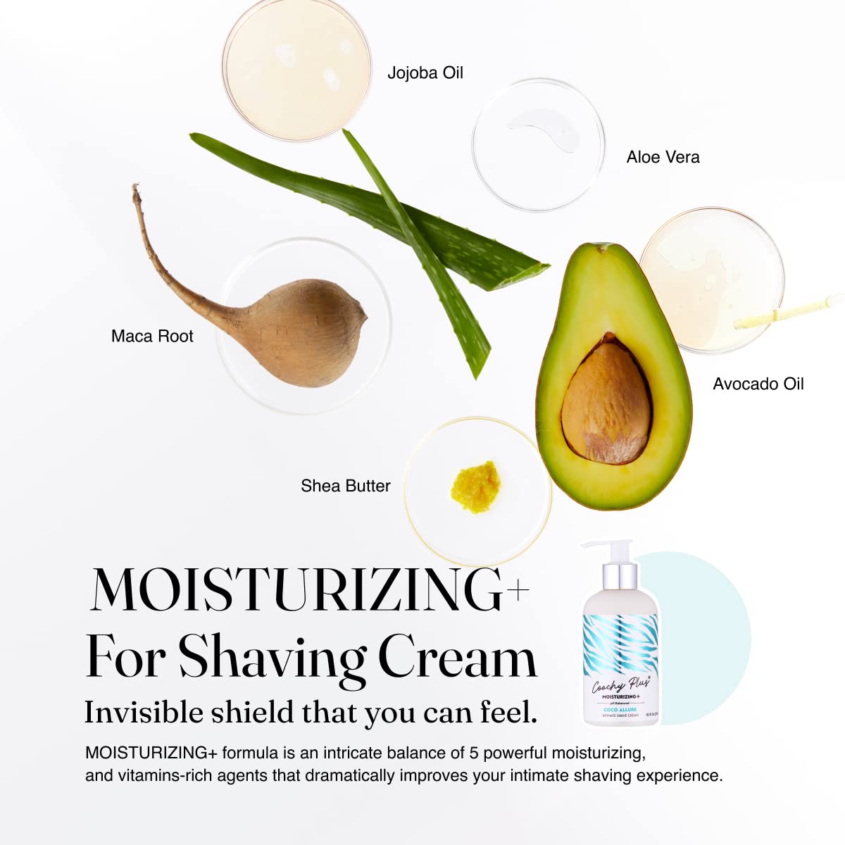 IntiMD Coochy Plus Intimate Shaving Complete Kit - Coco Allure & Organic After Shave Protection Soothing Moisturizer Mist - Antioxidant Formula Prevents Razor Burns, Itchiness & Ingrown Hair