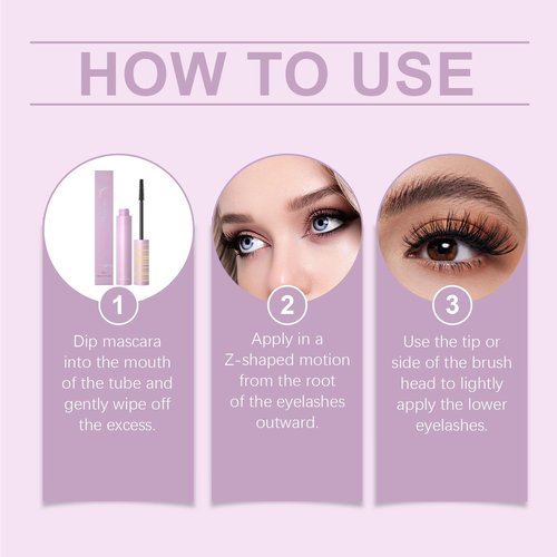 5D Silk Fiber Lash Mascara For Lashes Lengthening And Thick Long Lasting And Smudges Proof Eyelashes Mascara