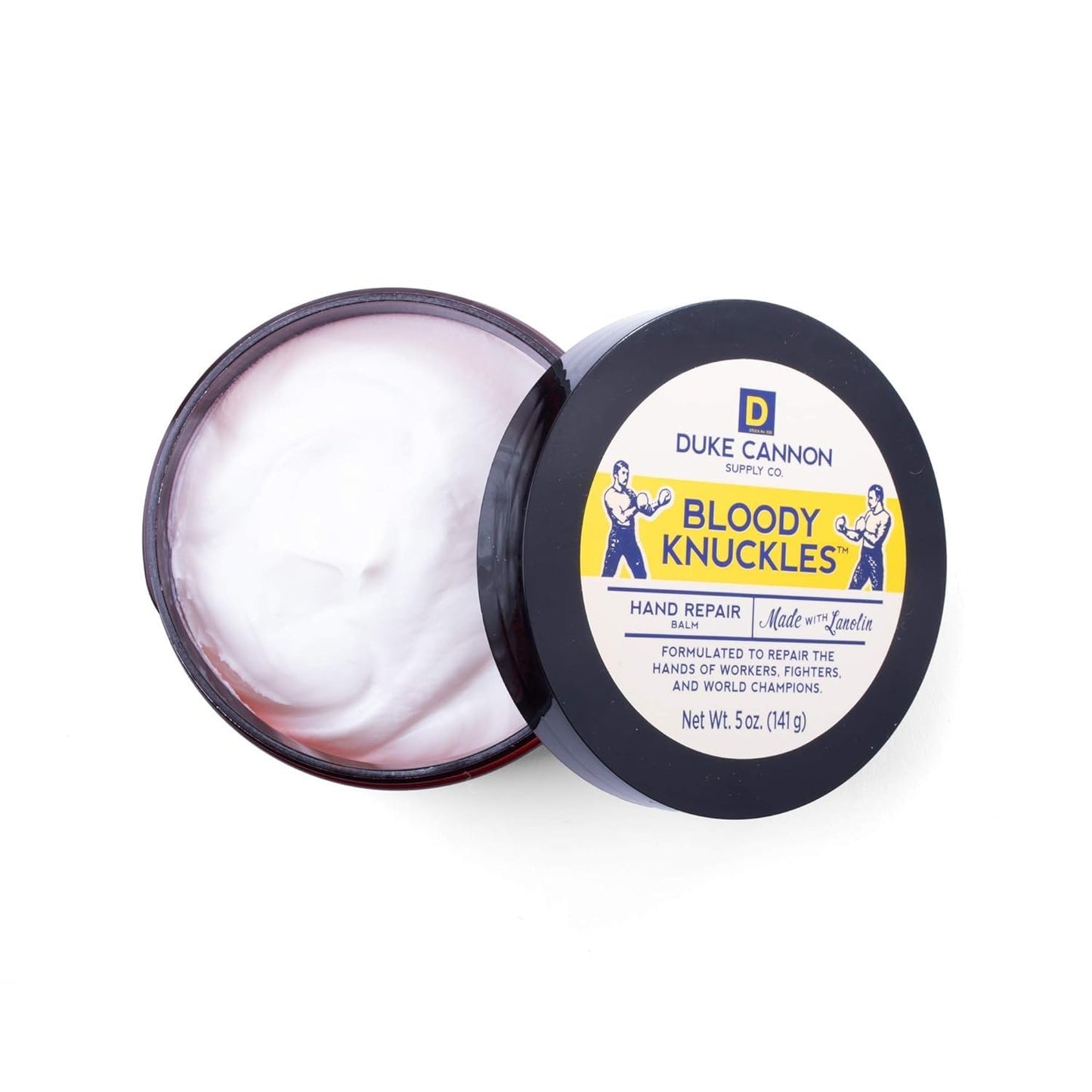 Duke Cannon Hand Repair Balm - Unscented Moisturizer for Dry, Cracked Skin | 5 oz.