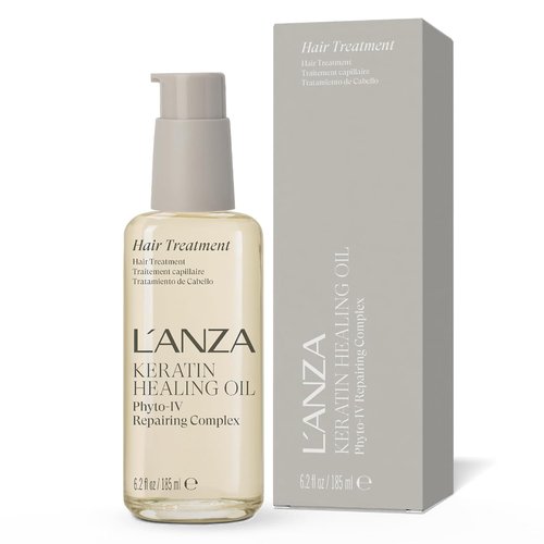 L'ANZA Keratin Healing Oil Treatment - Repairs Dry, Damaged Hair & Split Ends | Color Safe, Sulfate Free, UV Protection