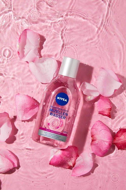 NIVEA MicellAIR Rose Touch Two-Phase Micellar Cleansing Water 400 ml – Gentle Daily Makeup Remover & Face Cleanser with Rose Water, Hydrates and Refreshes Skin for All Skin Types