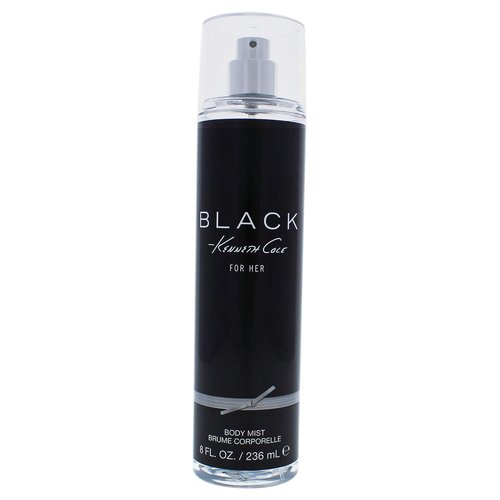 Kenneth Cole Black For Her Body Spray Mist - Floral, Citrus & Sandalwood Scent | 8 Fl Oz Feminine Fragrance