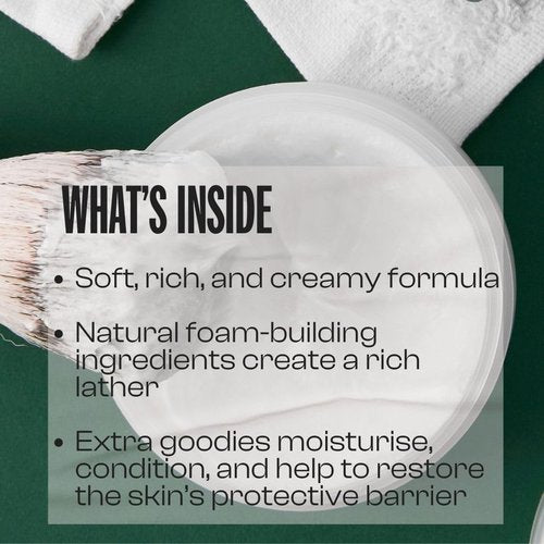 Men Rock Shave Cream - Sicilian Lime Scent - Moisturizing Non-Drying Formula - 3.5 oz