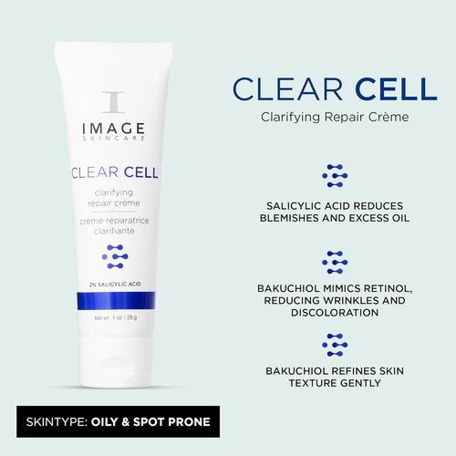 IMAGE Skincare Clear Cell Clarifying Repair Crème - Night Gel Moisturizer for Oily Skin