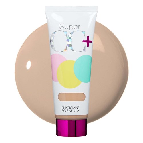 Physicians Formula Super CC+ Cream - Full Coverage Color-Correcting Foundation | Anti-Aging Hydrating Serum, Light
