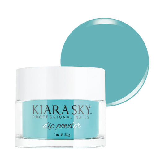 Kiara Sky Long Lasting Nail Dip Powder Green Tones 1 oz, The Real Teal