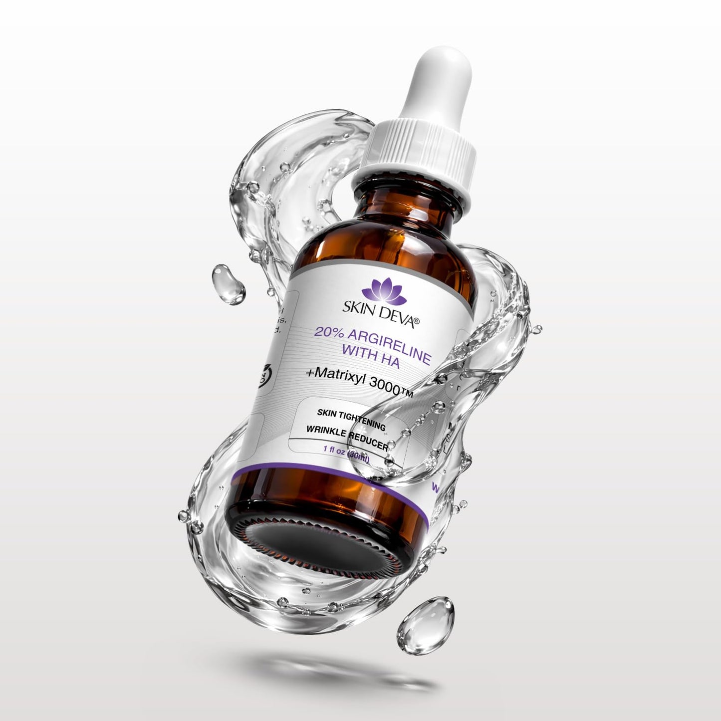SKIN DEVA 20% Argireline Serum - Deep Wrinkle Reducer with Matrixyl 3000 & Pure Hyaluronic Acid