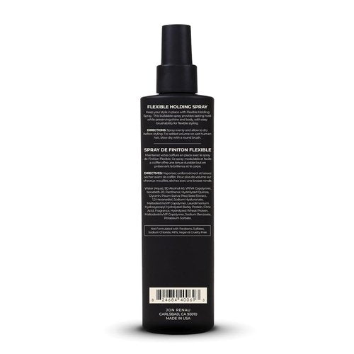 Jon Renau Flexible Holding Spray - Buildable Hold for Wigs | Paraben & Sulfate Free, 8.5 oz