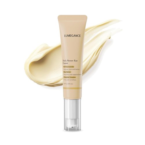 Lumegance Daily Renew Eye Cream - 5% Niacinamide & 5-Peptide Complex for Dark Circles | 30ml Hydrating Formula