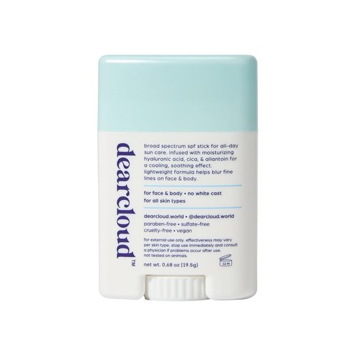 Dearcloud Sunny Defense Sunscreen Stick SPF 50+ PA++++ - Travel-Friendly Korean Sunscreen for Face (0.68 oz)