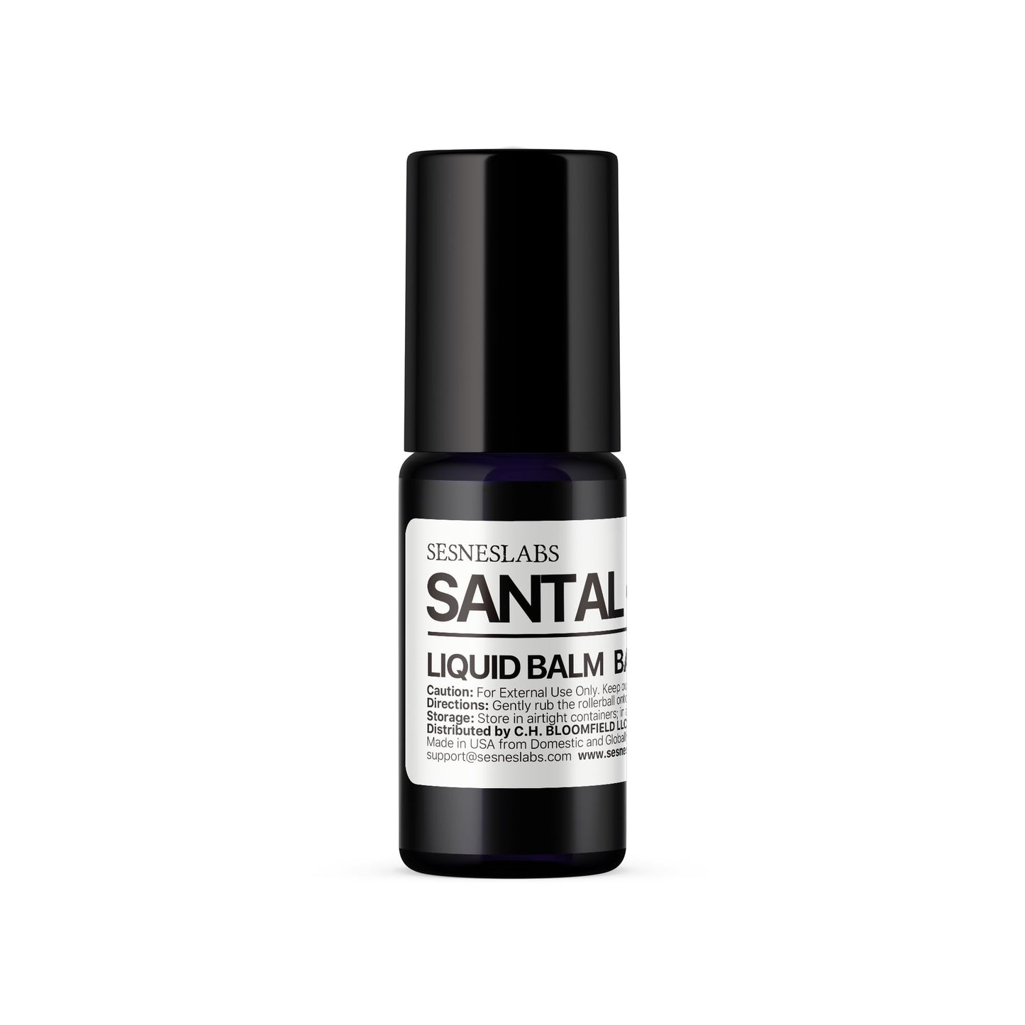 sesneslabs Santal Grass Roll-On, Perfume, Alcohol Free, Olfactive Marker, Niche Scent, Eucalyptus, Papyrus, Cardamom, Sandalwood Essential Oils Blend, Unisex Perfum for Women and Men 10ml/.33 fl Oz