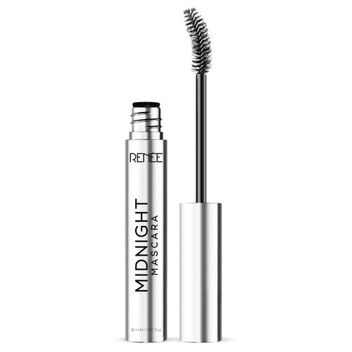 Renee Midnight Mascara - Clump-Free, Long-Lasting Formula with 360-Degree Wand | Darkest Black, Nourishing & Volumizing