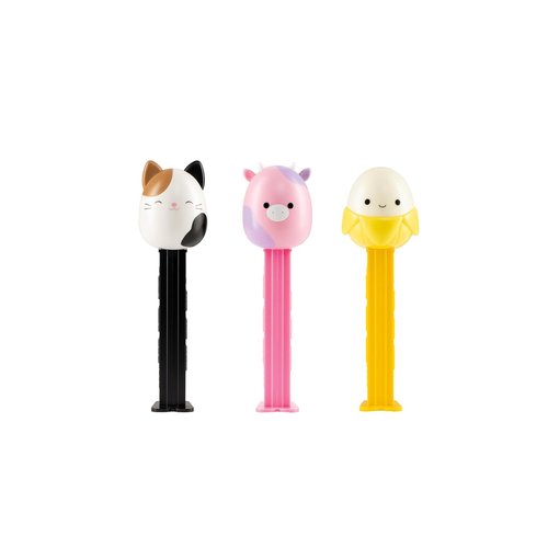 PEZ Candy Squishmallows Party Pack, 12 Count, Individually Wrapped with Refills, Assorted Fruit Flavor
