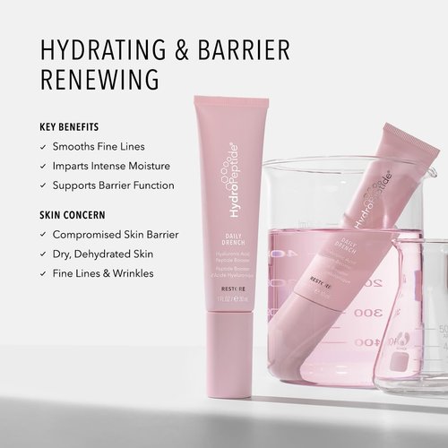 HydroPeptide Daily Drench - Hyaluronic Acid Peptide Booster Serum for Anti-Aging | 1 Ounce