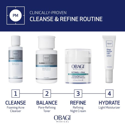 Obagi CLENZIderm M.D. Daily Care Foaming Acne Cleanser – Acne Treatment with 2% Salicylic Acid (BHA)